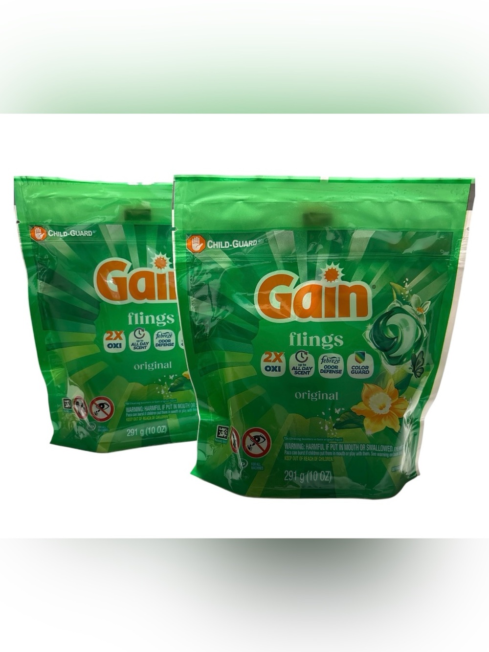 Gain Flings Original Laundry Detergent (30 Pods total)